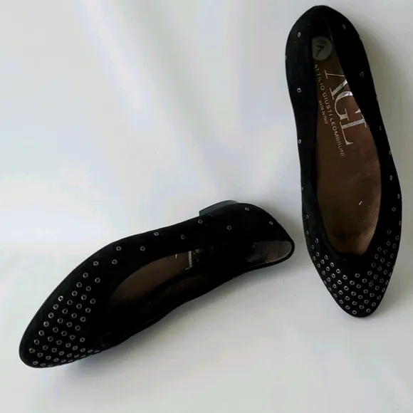 AGL Attilio Giustileombruni Pointed Metal Slip-On
