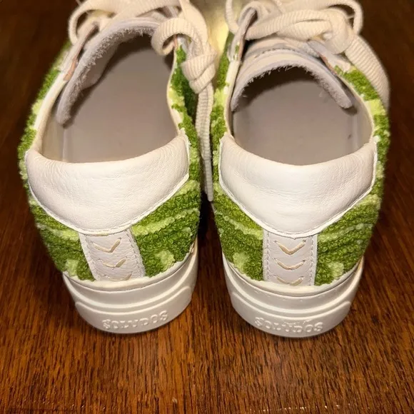 Aikido’s Ibiza Platform Psychedelic Spiral Sneakers in Forest Green size 7.5