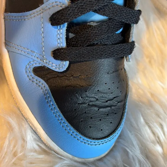 Air Jordan Blue and Black High-Top Sneakers