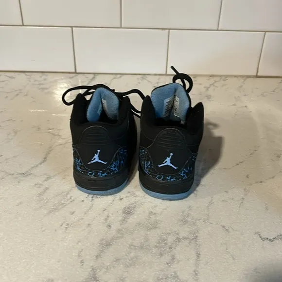 Air Jordan Fusion 3 Black University Blue -Size 7 Toddler