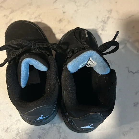 Air Jordan Fusion 3 Black University Blue -Size 7 Toddler