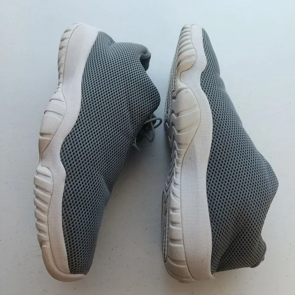 Air Jordan Future Low Mens Size 13 Grey Mesh Athletic Basketball Shoes Sneakers