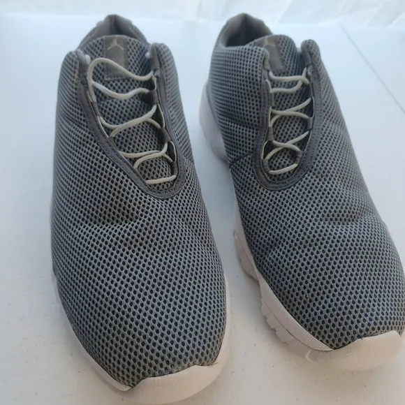 Air Jordan Future Low Mens Size 13 Grey Mesh Athletic Basketball Shoes Sneakers