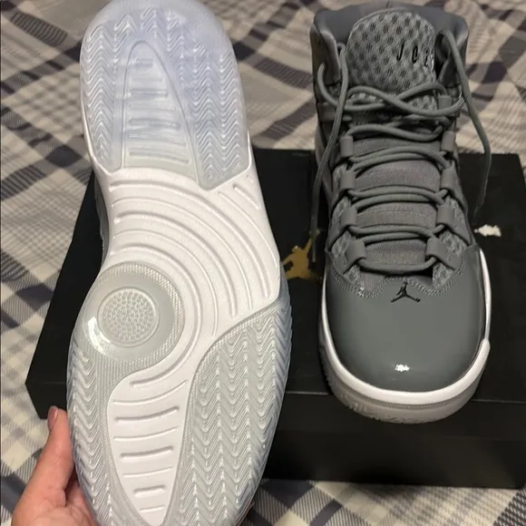 Air Jordan Gray High-Top Sneakers new in box