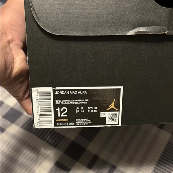Air Jordan Gray High-Top Sneakers new in box