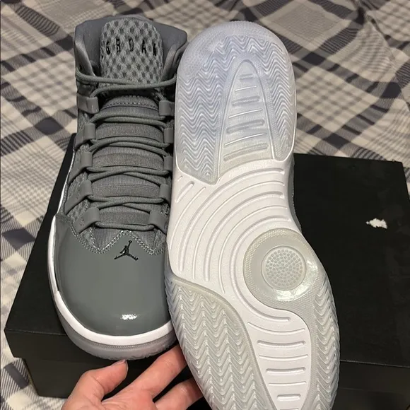 Air Jordan Gray High-Top Sneakers new in box
