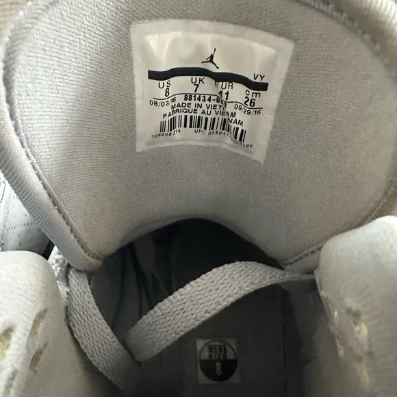 Air Jordan Gray High-Top Sneakers