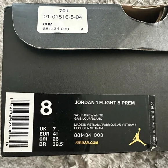 Air Jordan Gray High-Top Sneakers