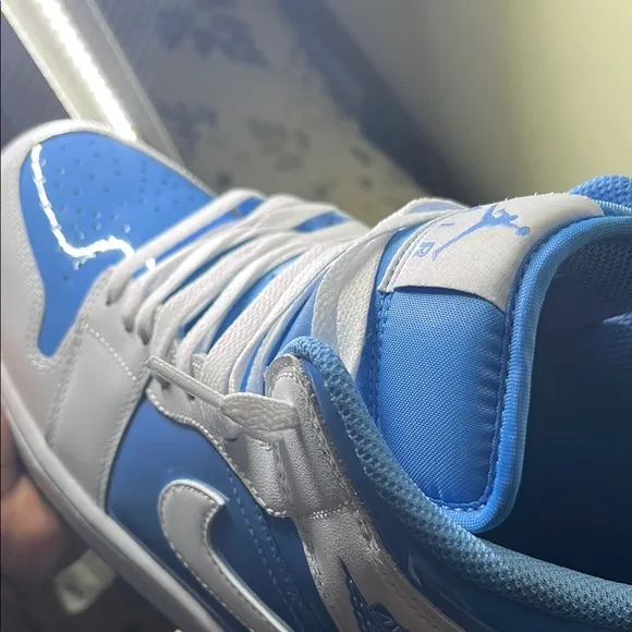 Air Jordan High Top Sneakers - Blue and White