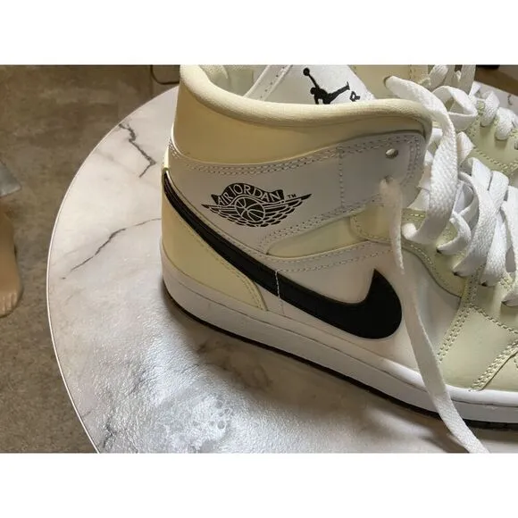 Air Jordan Nike Coconut Milk High Top Lace Up Perforated Sneakers Size 7.5