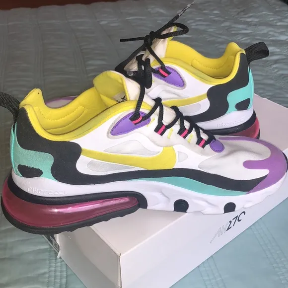 Air Max 270 React 'Bright Violet’ Size 7.5