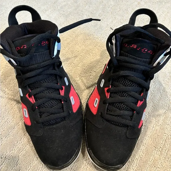 AirJordan NIKE 6-17-23 GS Carmine Athletic Shoes Youth Size 6.5Y Womens 8