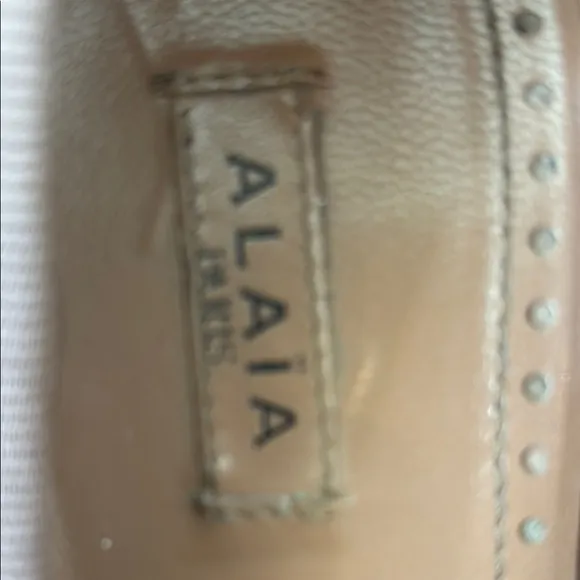 Alaia Brown Leather Heels with Decorative Bows