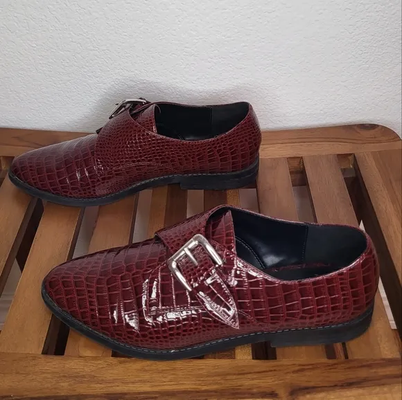 Aldo crocodile dress shoes with strape