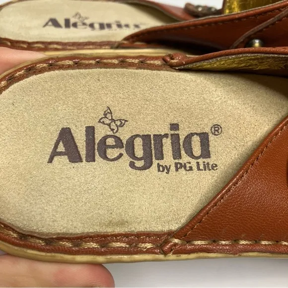 Alegria Lola Cognac sandals comfort Shoes size 41