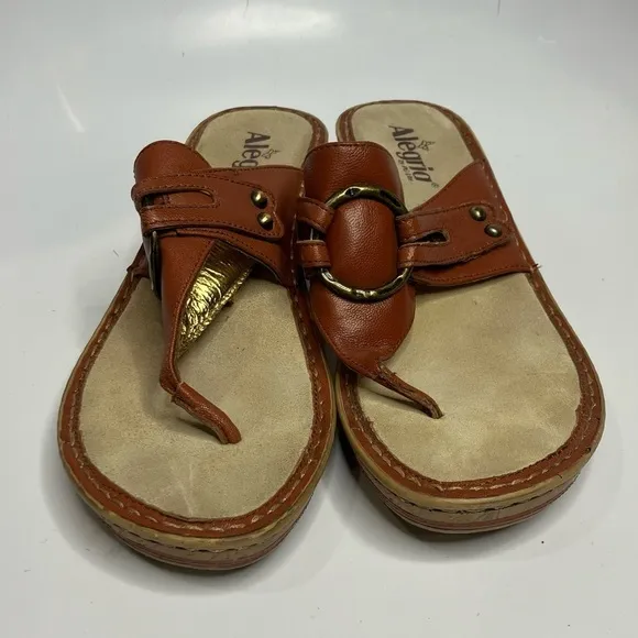 Alegria Lola Cognac sandals comfort Shoes size 41