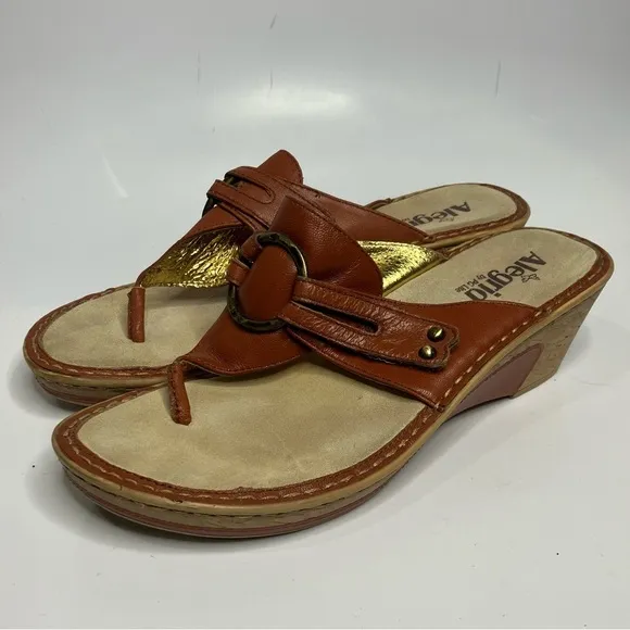 Alegria Lola Cognac sandals comfort Shoes size 41