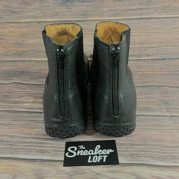 Alegria Men's Jony Black Leather Slip On Chukka Boots