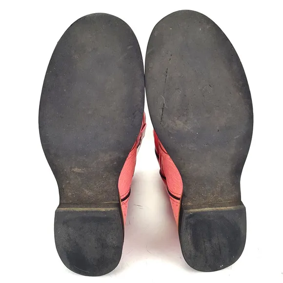 Alex Ross Full Quill Pink Ostrich Boots Round Toe Ladies Size 10 M