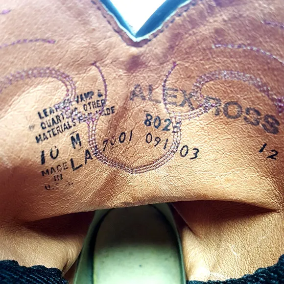 Alex Ross Full Quill Pink Ostrich Boots Round Toe Ladies Size 10 M