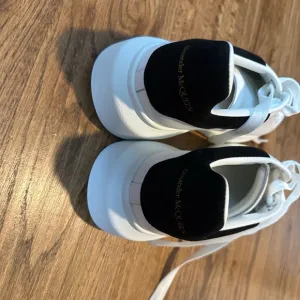 Alexander McQueen Black and White Sneakers Minimalist Design