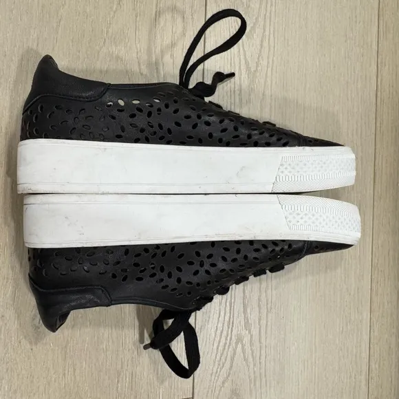 Alice   Olivia Platform Leather Sneakers