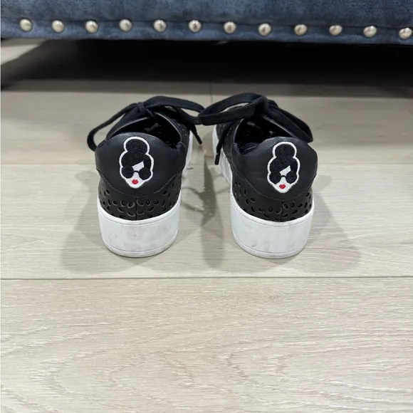 Alice   Olivia Platform Leather Sneakers
