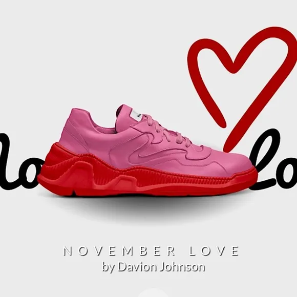 AliveShoes November Love Chunky Low Top Sneakers New Custom Made Limited Edition