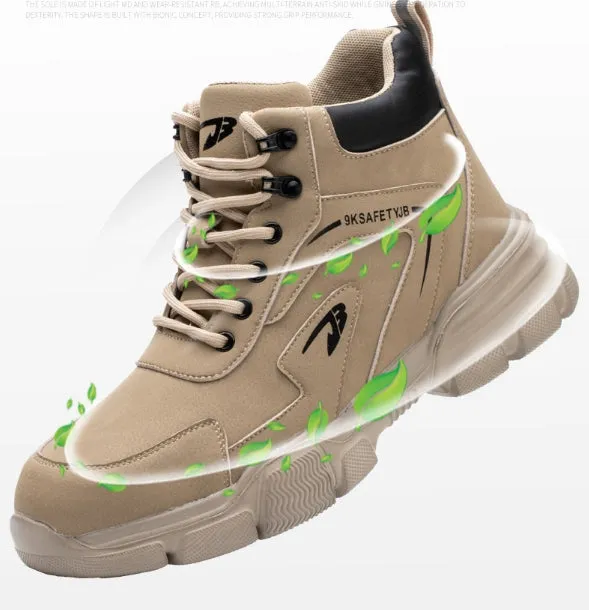 All-Season Labor Protection Shoes Anti-smash Anti-puncture Waterproof Lightweight Safety Shoes Work/Outdoor Safety Shoes