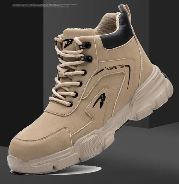 All-Season Labor Protection Shoes Anti-smash Anti-puncture Waterproof Lightweight Safety Shoes Work/Outdoor Safety Shoes