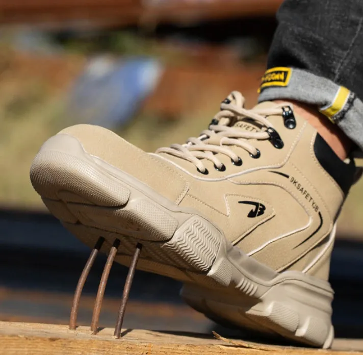 All-Season Labor Protection Shoes Anti-smash Anti-puncture Waterproof Lightweight Safety Shoes Work/Outdoor Safety Shoes