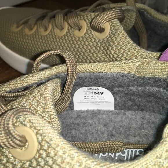 Allbirds All Birds Tree Pipers SNeaker Mens Beige Tan White 9 NWOT NEW