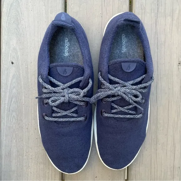 Allbirds Hazy Indigo Blizzard Sole merino wool runners shoes size 13