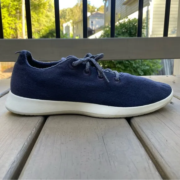 Allbirds Hazy Indigo Blizzard Sole merino wool runners shoes size 13