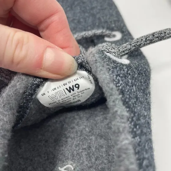 Allbirds Merino Wool Runners Shoes Natural Grey Sz 9