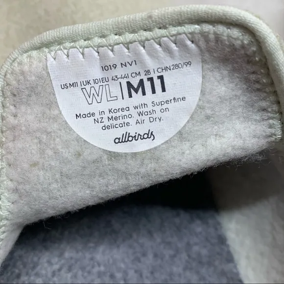 allbirds mint wool slip on lounger men shoes 11
