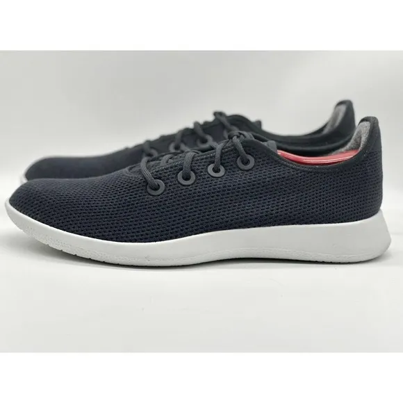 Allbirds Shoes Men Size 14 Tree Runners TR Mesh Blue White Knit Wool Sneakers