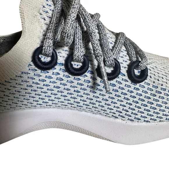 Allbirds TD Tree Dasher Women's Sneakers Shoes Blue White Mesh Size 9.5 EUC