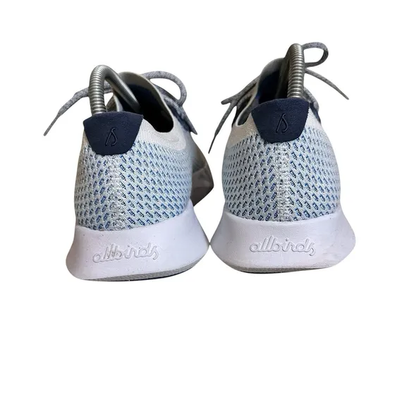 Allbirds TD Tree Dasher Women's Sneakers Shoes Blue White Mesh Size 9.5 EUC