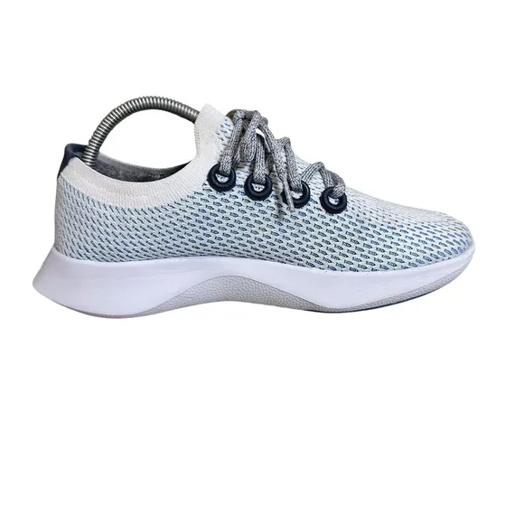 Allbirds TD Tree Dasher Women's Sneakers Shoes Blue White Mesh Size 9.5 EUC