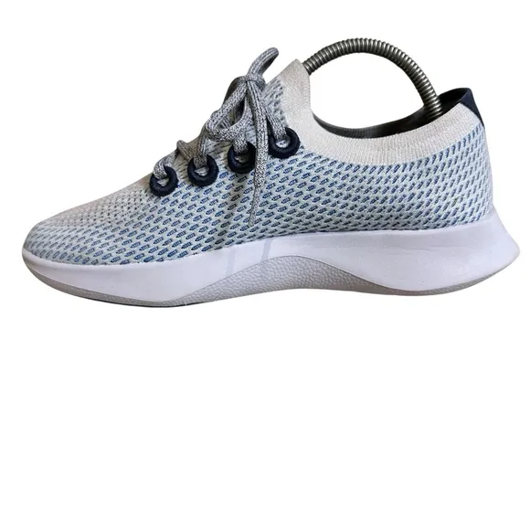 Allbirds TD Tree Dasher Women's Sneakers Shoes Blue White Mesh Size 9.5 EUC