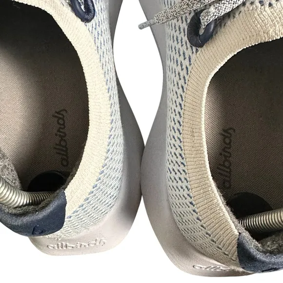 Allbirds TD Tree Dasher Women's Sneakers Shoes Blue White Mesh Size 9.5 EUC