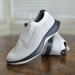 Allbirds Tree Dasher Relay Slip-On Shoes Sneakers White Knit Black Women's 9.5