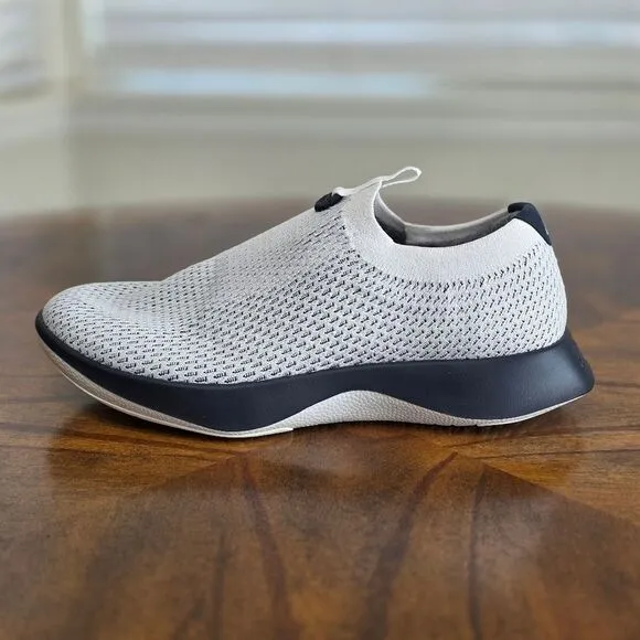 Allbirds Tree Dasher Relay Slip-On Shoes Sneakers White Knit Black Women's 9.5