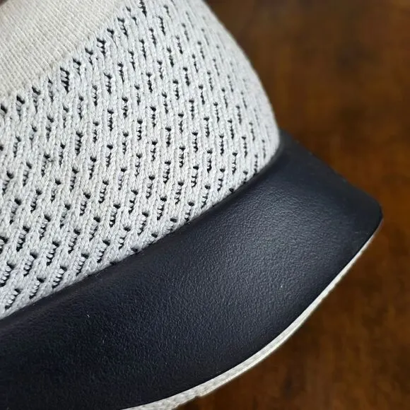 Allbirds Tree Dasher Relay Slip-On Shoes Sneakers White Knit Black Women's 9.5