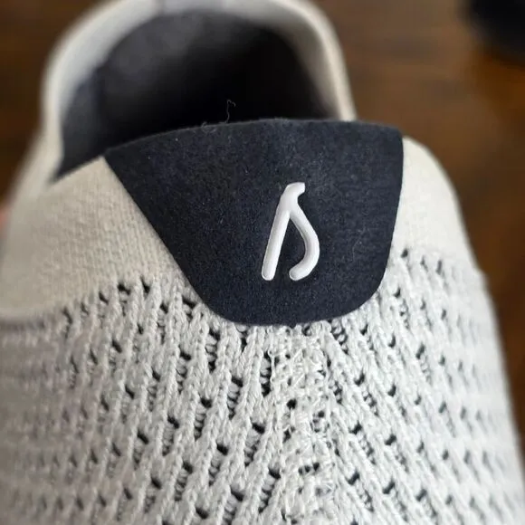 Allbirds Tree Dasher Relay Slip-On Shoes Sneakers White Knit Black Women's 9.5
