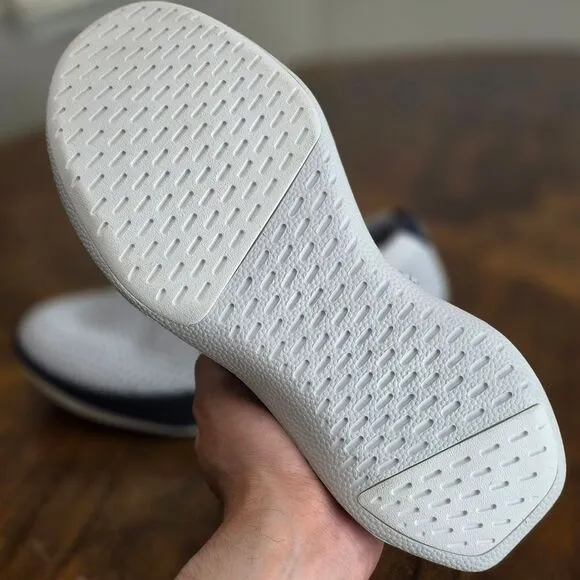 Allbirds Tree Dasher Relay Slip-On Shoes Sneakers White Knit Black Women's 9.5