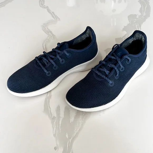 Allbirds Tree Runner Blue Running Sneakers Shoes Mens Sz 9