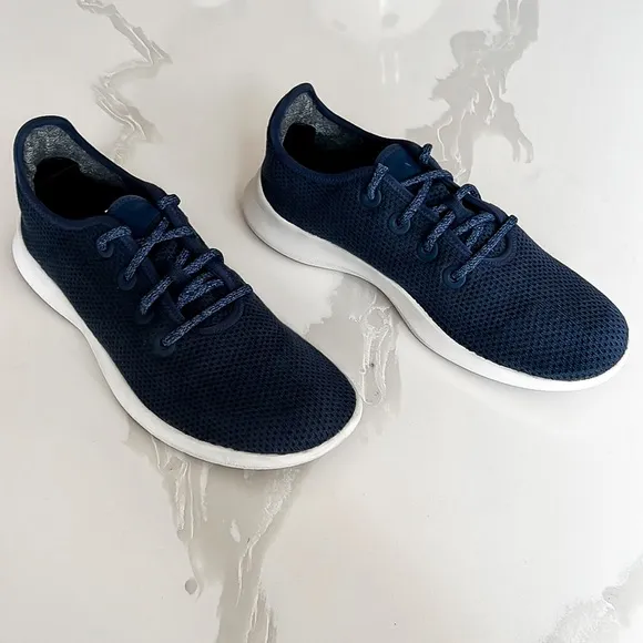 Allbirds Tree Runner Blue Running Sneakers Shoes Mens Sz 9