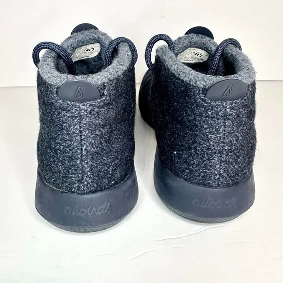 Allbirds Wool Runner-Up Mizzle High Top Savanna Night Navy Womens Size 7